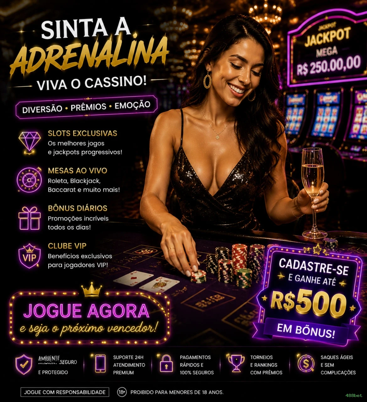 Bônus exclusivos membros VIP 488bet